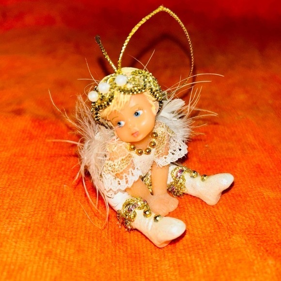 Nwt Ashton-Drake Galleries Blessings Of Love Snow Angels Christmas Ornament - Picture 1 of 7